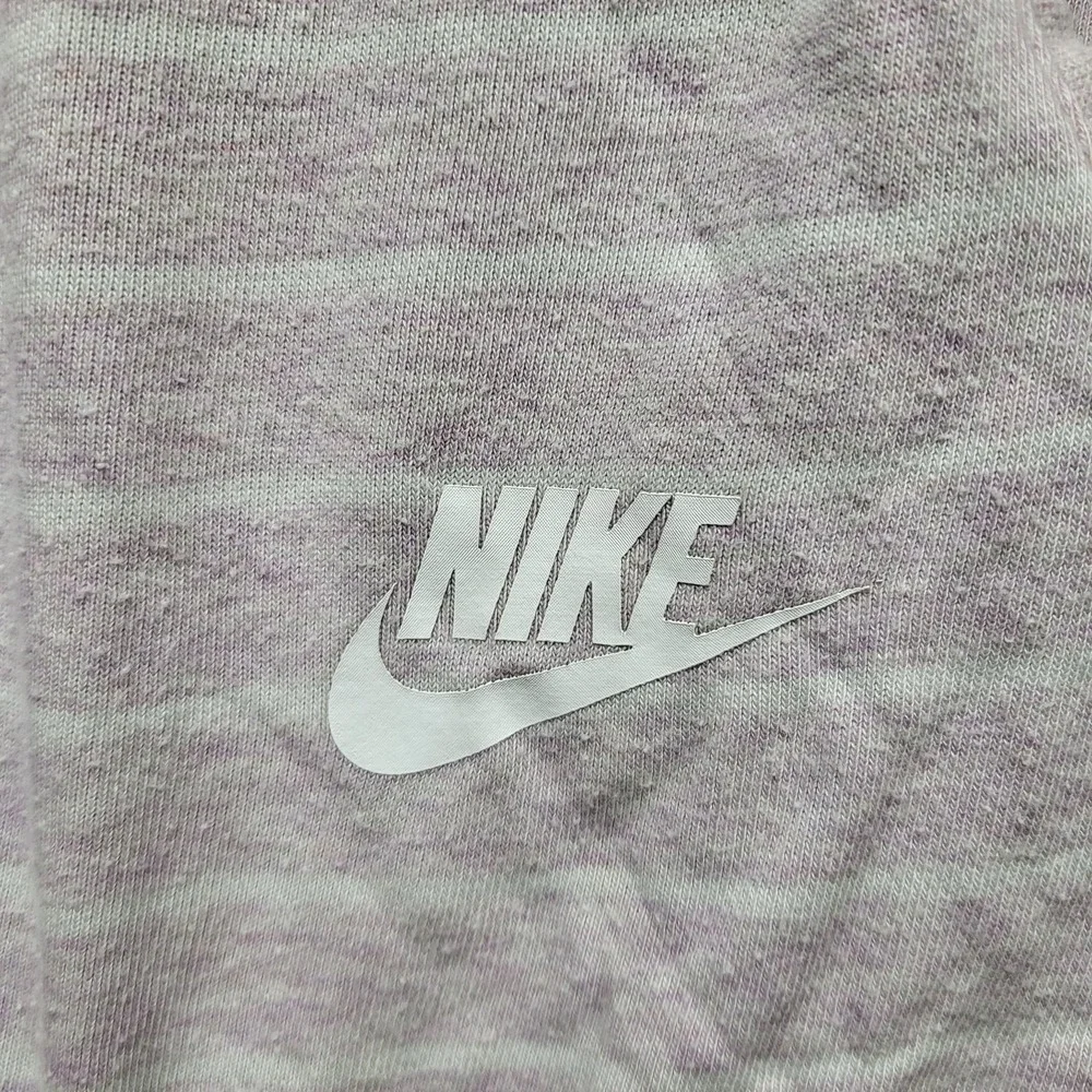 Nike Women Activewear Shorts XL Light Pink Striped‎ Logo 4.5